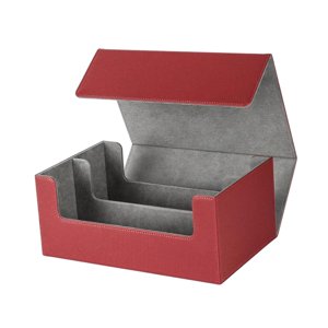 Bothyi - Caja Para Mazo De Cartas, Almacenamiento, Cartas De Juego Coleccionables, Contenedor Organizador Para Pasatiempos, Color Rojo