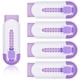 thumbnail image 1 of Gomas de borrar retráctiles para lápices, color blanco y morado, paquete de 5, 1 of 7