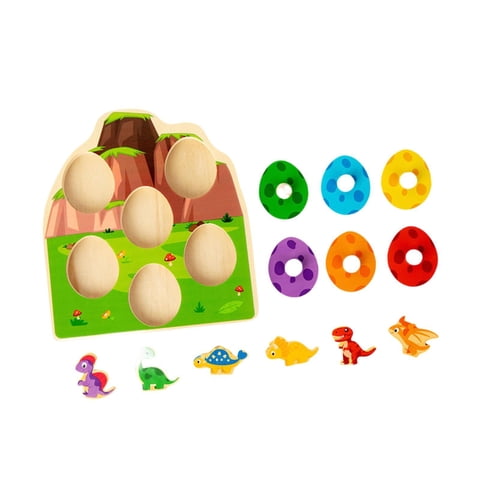 Magideal - Peglón De Madera Rastización Del Juego Color De Clasificación Rompecabezas Rompecabezas De Madera Para Niños Pequeños Para 1 2 Niños Preescolares De 3