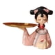 thumbnail image 2 of Estatuilla De Niña De Palacio Chino Bandeja De Almacenamiento De Plato De Caramelo De Galleta Ornamento Moderno 18x15cm, 2 of 3