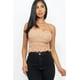 thumbnail image 1 of Top Corto con Cuerpo Fruncido y Capas, 1 of 2