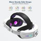 thumbnail image 2 of Compatible con el casco de realidad virtual Meta Quest 3/3S - Correa ajustable RGB para la cabeza con batería de 12000mAh para prolongar el tiempo de juego-Blanco, 2 of 5