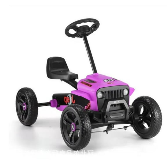 Gokart Racing con Protector a Pedales Lila