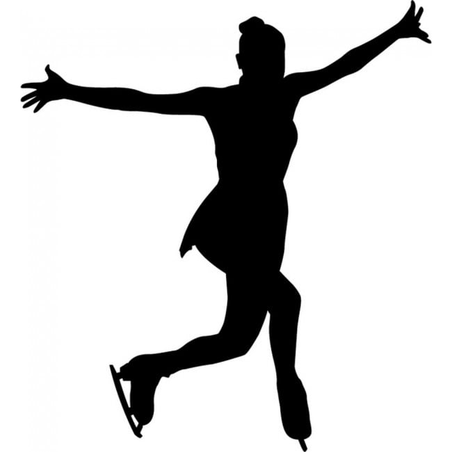 Rienda Libre Graphics - Decomural Figure Skater Ice Skating Ws-17264