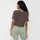thumbnail image 2 of Polera Mujer Fun Manca Corta Crop Café Corona, 2 of 5