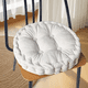 thumbnail image 3 of Xiao Hua Cojín circular Blanco para Silla de Comedor -1 Pieza, Diámetro 17.72 Pulgadas, Altura 3.54 Pulgadas, Cojín tatami Suave, Adecuado para Cojín de Silla de Comedor de Cocina, Terraza y Oficina, 3 of 5