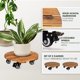 thumbnail image 2 of Soporte para Plantas IDZO de Madera de Acacia 30 cm Capacidad 120 kg Set de 2, 2 of 7