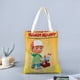 thumbnail image 2 of Handy Manny Bolso de tela con estampado de lienzo para mujer, bolsa de compras reutilizable y estética, con cremallera interior, regalo para mujer,38*45cm., 2 of 6