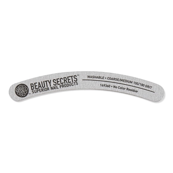 Lima de uñas Beauty Secrets Zebra Banana de grano medio 100/180