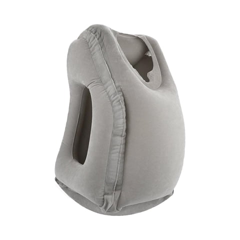 Magideal - Almohada De Viaje Inflable Portátil, Soporte Para La Barbilla Y La Cabeza Del Cuello Cojín Para Dormir Almohada Para El Cuello Del Avión Para El Hogar