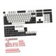 thumbnail image 2 of Kits De Teclas De 173 Teclas Para Cherry MX Switch 84/87/96/98 Negro Blanco Rosa, 2 of 5
