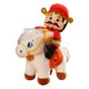 thumbnail image 1 of Juguete De Bendición Del Dios De La Riqueza Del Caballo De A?o Nuevo, Adorno De A?o Nuevo Chino Estilo B, 1 of 5