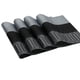 thumbnail image 2 of Placemats SHACOS, vinilo tejido para mesa de comedor, juego de 6 unidades, color negro, 2 of 8