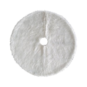 Bothyi - Falda Para Árbol De Navidad, Decoración Para Exteriores, Interiores Y Hogar, Accesorios Para Fiestas, Decoraciones Para Fiestas, Diámetro De 120 Cm, Color Blanco