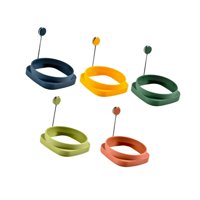 Magideal - Juego De Anillos Para Freír Huevos, Modelos Para, Antiadherentes, De Fácil Cocción, Portátiles, Con Asa, Anillos Para Freír Huevos Para Sándwiches En