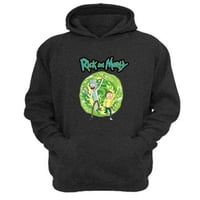 Genérico - Polerón Canguro Rick And Morty Gris Oscuro Talla Xl Unisex