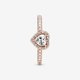 thumbnail image 5 of Anillo PANDORA Sparkling Elevated Heart 4.5, 5 of 6