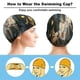 thumbnail image 3 of Buenos presagios Gorro de Natación de Licra, Gorro de Baño de Tela Cómoda, Gorro Elástico Antideslizante para Hombres, Mujeres y Niños, 3 of 6