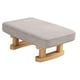 thumbnail image 1 of Reposapiés con Patas de Madera Taburete otomano pequeño, Multifuncional, Decorativo, Rectángulo, Taburete Acolchado para pies para habitación de Invit gris, 1 of 5