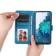 thumbnail image 4 of Funda tipo cartera FOXDOCK para Samsung Galaxy S20 FE , diseño girasol en relieve, cuero PU, cierre magnético, soporte y tarjetero, 4 of 5