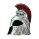 thumbnail image 3 of Casco Samurái Modelo Caballero Tradicional LARP Casco Espartano Vintage Gris Plata, 3 of 5