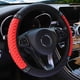 thumbnail image 2 of Funda para volante de coche con diamantes de imitación en color tridimensional bordados en cuero sin anillo interior, adecuada para mujeres de 14,5 a 15 pulgadas, 2 of 5