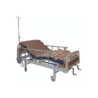 Glomed - Cama Clínica Manual 2 Pos Plus + Colchón 8Cm + Antiescara