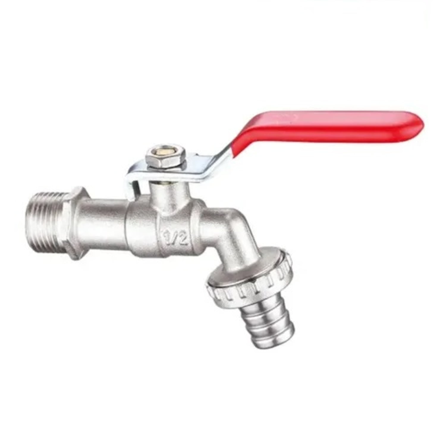 Genérico - Pack X 3 Llave De Paso Jardín O Lavadero Agua Caliente Bronce 1 2