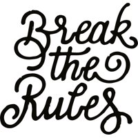 Rienda Libre Graphics - Decomural Break The Rules Inspirational Ws-46397