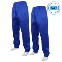 Genérico - Pack 2 Pantalones Buzo Fantasia Niño Niña Escolar Azul / Verde