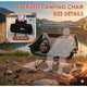 thumbnail image 3 of Silla de Camping EMERIT Sobredimensionada 650 lb Padded Loveseat, 3 of 3
