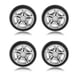 thumbnail image 1 of Llantas de coche de juguete Cauaoa, negras, 48 mm, goma, DIY RC, 4 unidades, 1 of 6