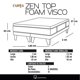 thumbnail image 4 of Cama Europea Zen Top Foam King Base Dividida, 4 of 4
