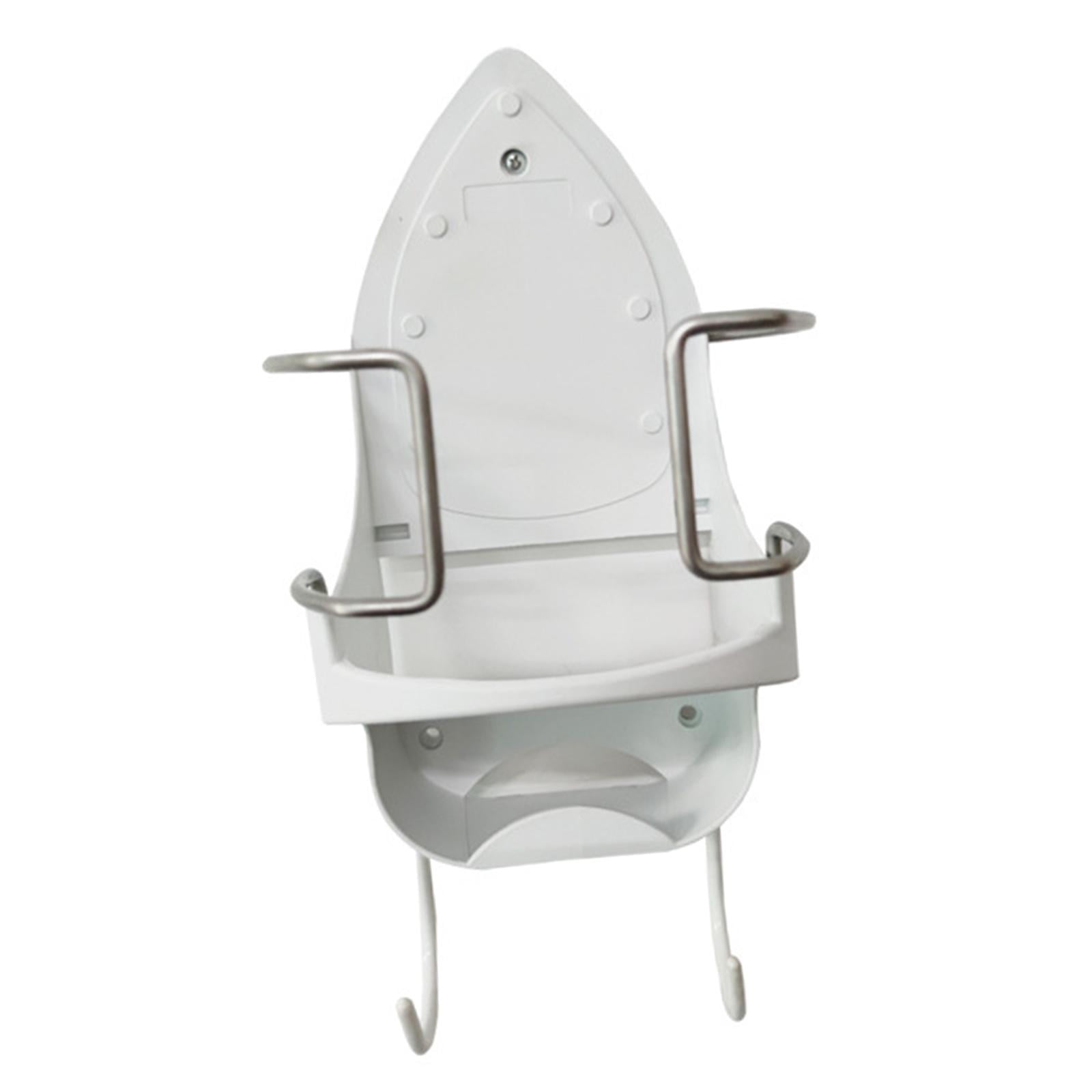 Magideal - Soporte Para Tabla De Planchar Con Ganchos Extraíbles Fácil De Montar Organizador De Almacenamiento De Colgador De Hierro Resistente Al Calor Para La Blanco