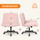 thumbnail image 2 of Silla giratoria rosa ergonómica y ajustable NEO CHAIR, 2 of 7