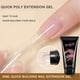 thumbnail image 4 of Kit de gel de extensión rápida para uñas, transparente, blanco y rosa, de 1 oz, para construcción rápida, gel UV, kit de prueba para mejora de uñas, gel de extensión de uñas., 4 of 7