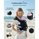 thumbnail image 4 of Canguro Ergonómico Para Bebés Desde Recién Nacidos Hasta Niños Pequeños Color Negro, 4 of 7