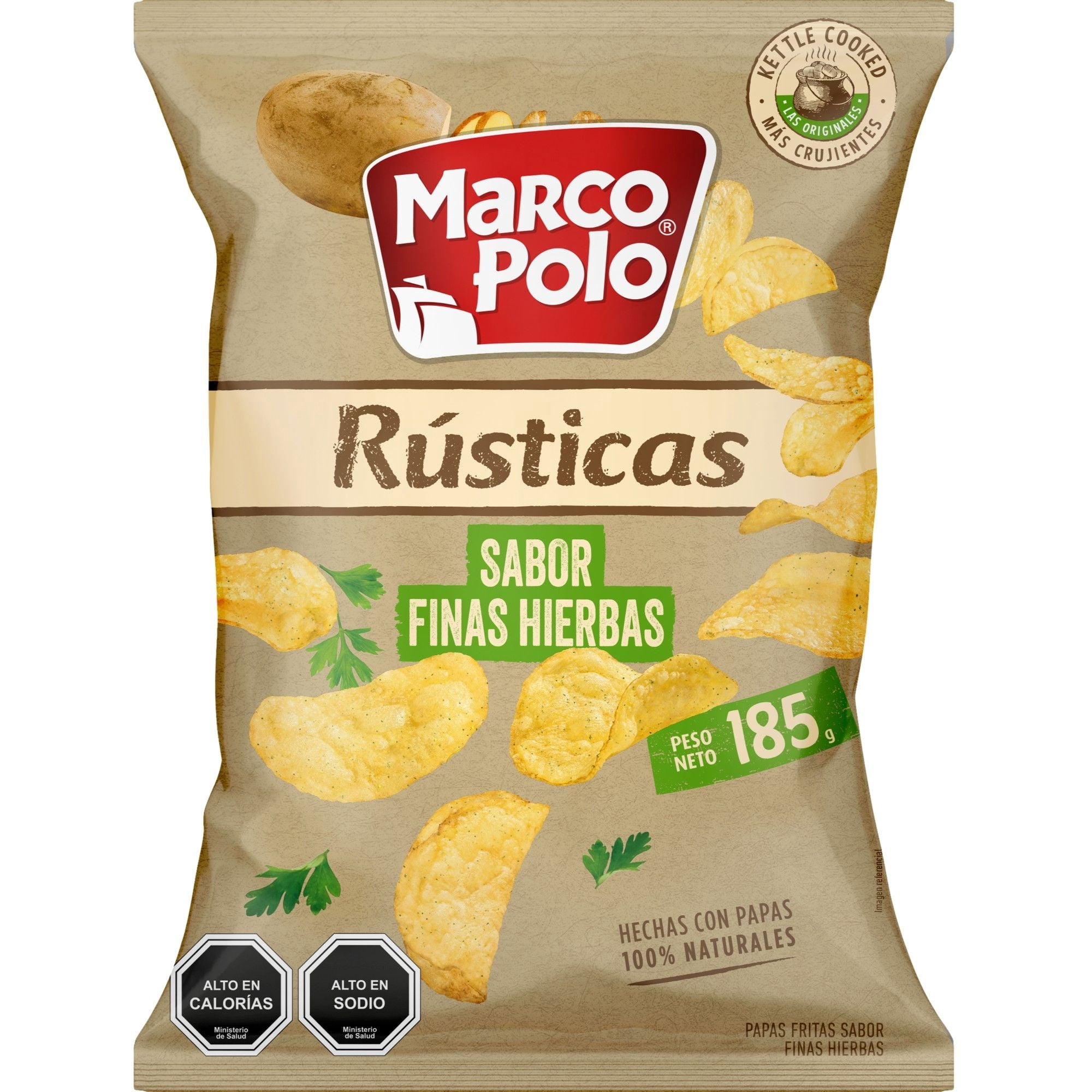 Papas Fritas Rusticas Finas Hierbas 185 g Marco polo