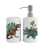 Paper-Home - Set De Baño Dinosaurios Infantiles