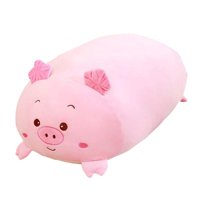 Magideal - Lindo Juguete De Almohada De Peluche, Almohada De Animales De Peluche, Cómoda, Decoración Del Hogar Para Decoración De Escritorio De Fiesta De Oficina Cerdo Rosa