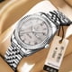 thumbnail image 1 of Explojoy Reloj para Hombre Impermeable Día-fecha Luminoso Moda Reloj de Cuarzo de Acero Inoxidable, 1 of 10