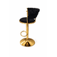 thumbnail image 2 of Taburete Queen Velvet Elegante Terciopelo Ajustable Negro, 2 of 7