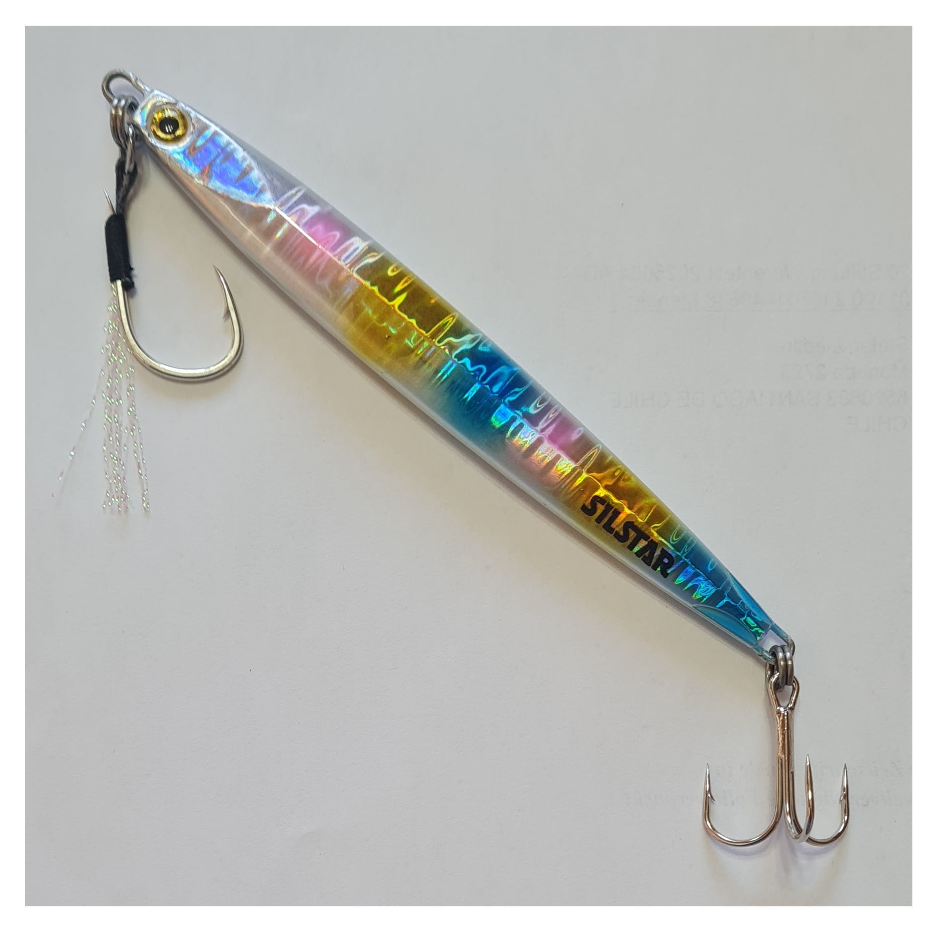 Señuelo Pesca Jig Silstar 15cms 120grs Sinking Payaso De Metal Chispa