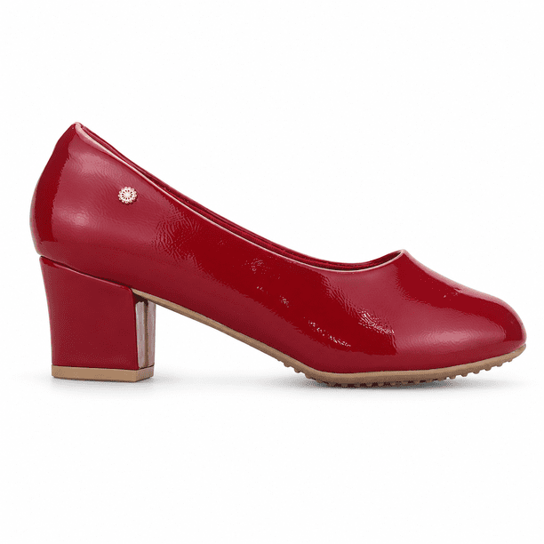 Zapato Rojo Mujer Casual Chalada Flexi