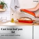thumbnail image 5 of Molde para Pan de Hierro Fundido Esmaltado Nuovva 34cm x 16cm Naranja, 5 of 8