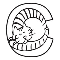 Rienda Libre Graphics - Decomural C Is For Cat Alphabet Nursery Ws-34452