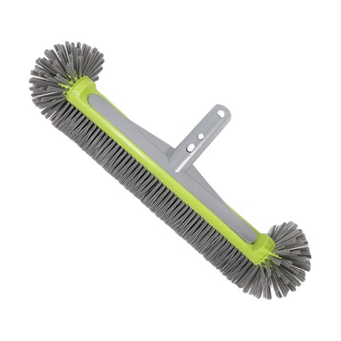 Magideal - Accesorio De Cabezal De Cepillo Para Piscina De 17,7 Pulgadas Para Poste De Piscina Estándar, Fácil De Instalar, Cerdas Hemisféricas Multifuncionales