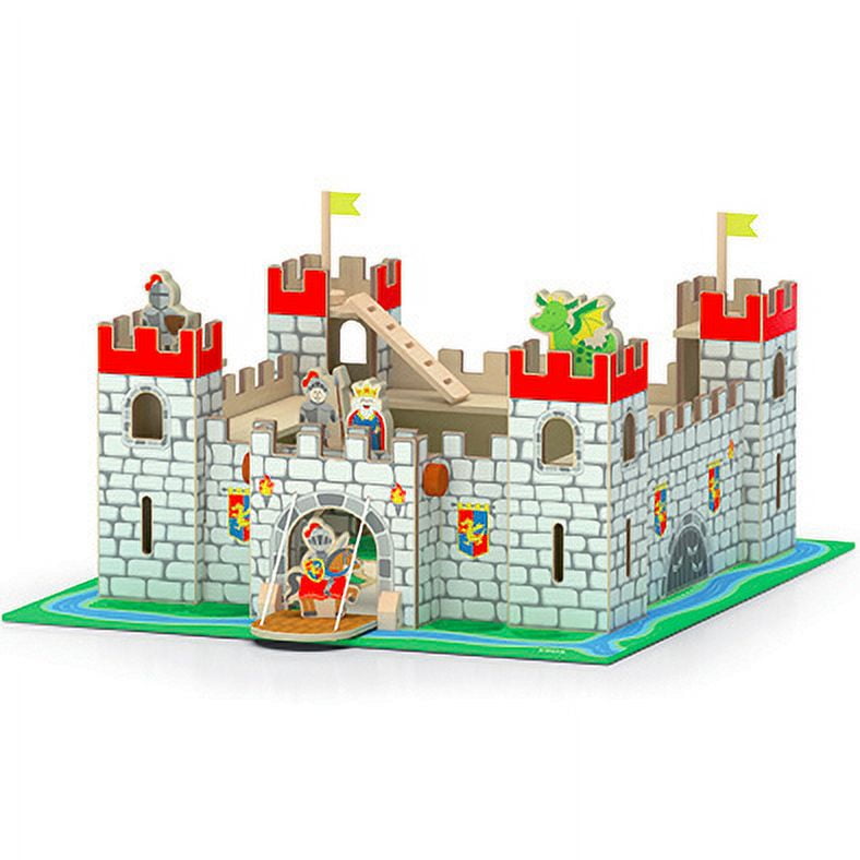 Viga Toys - Juguete Armable Madera Castillo Play Set