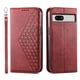 thumbnail image 5 of Funda Flip FOXDOCK para Google Pixel 7A , Estilo Billetera con Diseño Rombo, Correa de Mano y Soporte, Uso Diario, 5 of 6