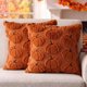 thumbnail image 1 of Fall Pillow Covers Pumpkin Fall Decor 18x18 Set of 2 Caramel, 1 of 3